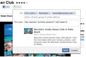 Facebook releases its SEND button to allow users to SHARE with a subset of friends